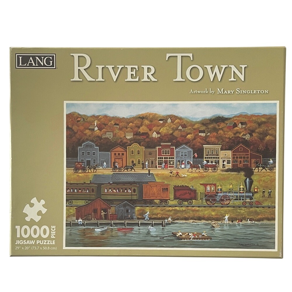 Lang Mary Singleton River Town Jigsaw Puzzle -‎ 1000 Pieces